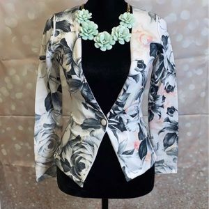 Floral Small Blazer Jacket